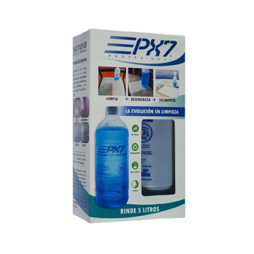 PX7 PACK AZUL BOTELLA 1/2LT CONCENTRADO (RINDE 5LT)