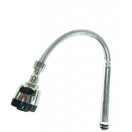 PICO FLEXIBLE CON AIREADOR CROMO/NEGRO GRANDE