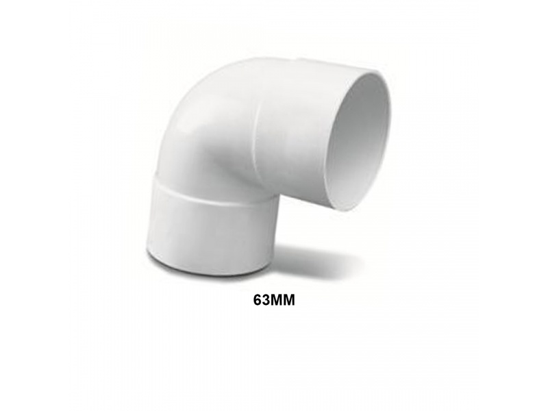 CODO PVC 63mm 90� HH