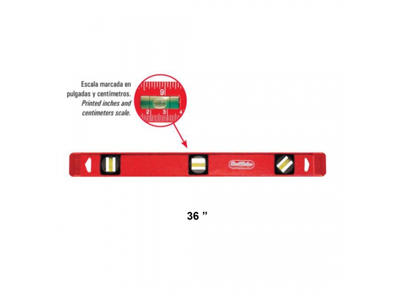 NIVEL DE ALUMINIO 36 90cm