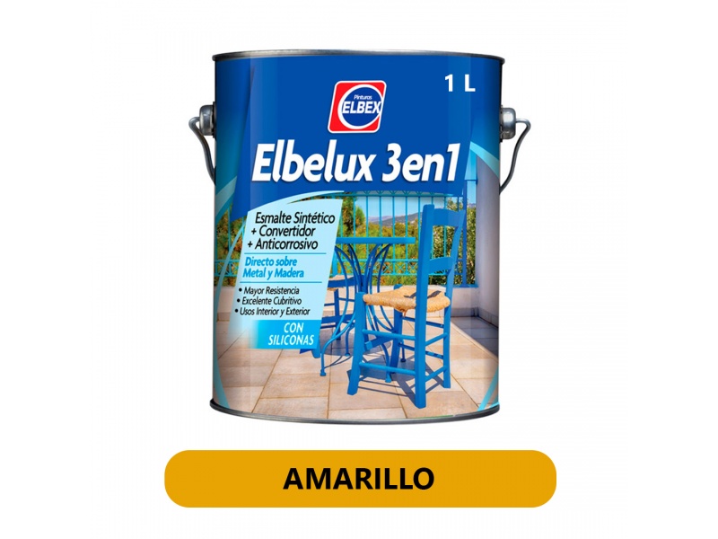 ELBELUX 3 EN 1 AMARILLO 4LT