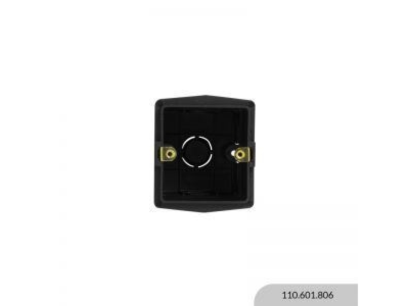 CAJA BRAZO 1 MODULO NEGRA