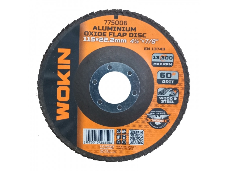 DISCO FLAP 115mm - 1/4 G60 WOKIN MADERA METAL