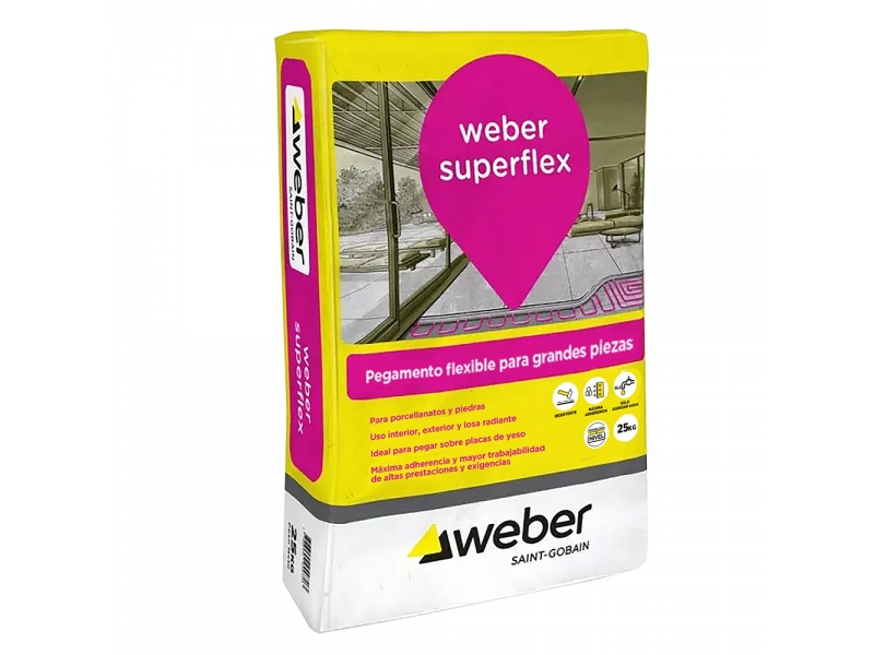 ADHESIVO WEBER SUPER FLEX 25kg