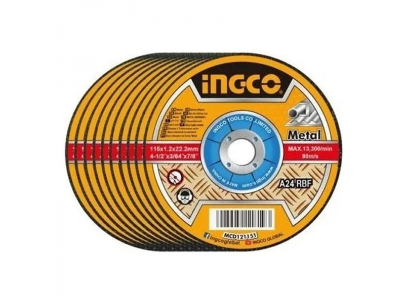 DISCO CORTE 4 1/2 1.0mm INGCO MCD10115100