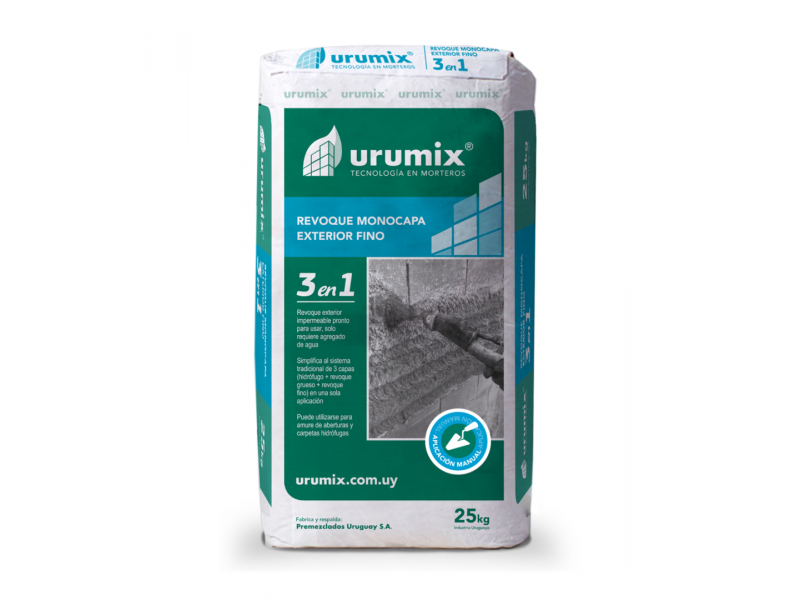 REVOQUE 3 EN 1 URUMIX 25kg