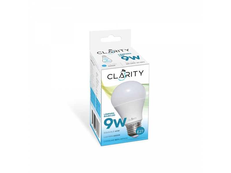 LAMPARA LED CLARITY 9W FRIA
