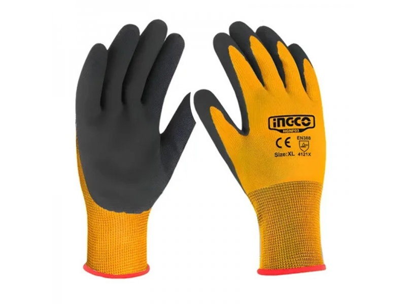 GUANTE DE NITRILO XL PALMA REFORZADA INGCO HGNF01