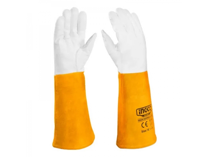 GUANTES DE SOLDAR TIG 16 CUERO HGVG01 HGVG01