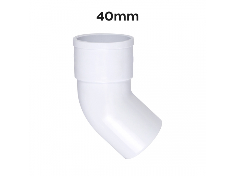 CODO PVC 40mm 45 MH