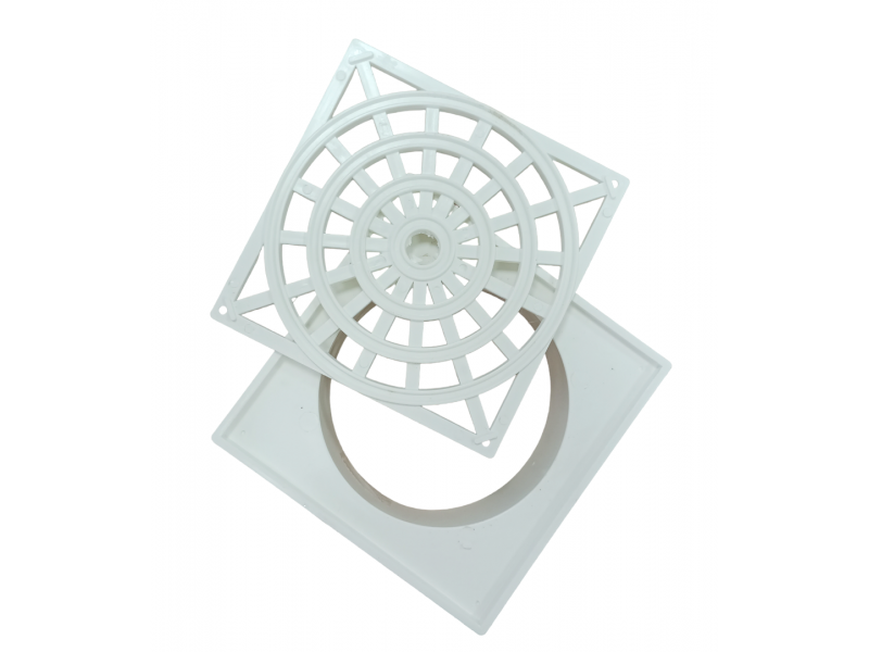 REJA CON MARCO PVC 20x20cm