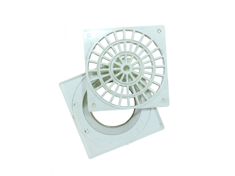 REJA CON MARCO PVC 15x15cm
