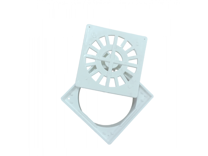 REJA CON MARCO PVC 10x10cm