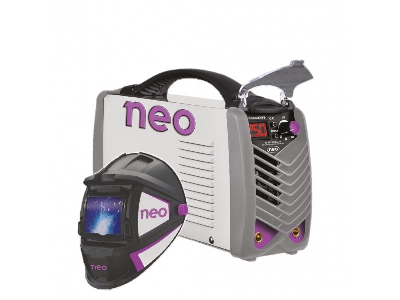 SOLDADORA INVERTER ELECTRODO 250A C/MASCARA