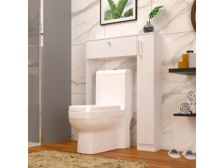 Mueble armario para baño encima de inodoro.  Puerta vertical y 1 estante interior.  MEDIDAS MUEBLE  Ancho: 80 cm / Alto: 110 cm / Prof: 17 cm Ancho interno: 60 cm / Alto interno: 90 cm   MEDIDAS ESPEJO Ancho: 55 cm / Alto: 50 cm 