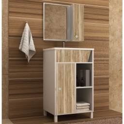 MUEBLE DE BAO VALENCIA 45cm BLANCOCARTAGENA SSR-9000CHC (ARMADO)